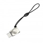 Перехідник Hoco UA8 MicroUSB to Type-C Сталевий