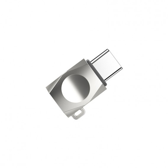 Перехідник Hoco UA8 MicroUSB to Type-C Сталевий