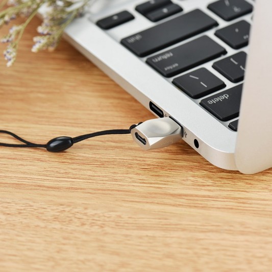 Перехідник Hoco UA8 MicroUSB to Type-C Сталевий - зображення 4 