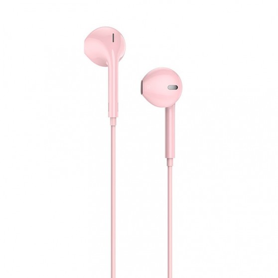 Стерео Наушники Hoco M55 (3.5mm/1.2m) Розовый