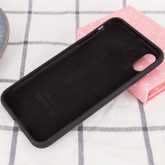 Чохол Silicone Case Full Protective (AA) для Apple iPhone XS Max (6.5") Чорний / Black - зображення 2 