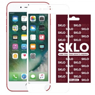 Захисне скло SKLO 3D для Apple iPhone 7 plus / 8 plus (5.5") Білий Захисне скло SKLO 3D для Apple iPhone 7 plus / 8 plus (5.5") Білий