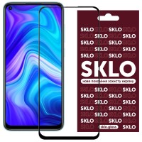 Защитное стекло SKLO 3D для Xiaomi Redmi Note 9/Redmi 10X/Note 9T/Note 9 5G Черный