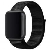 Ремінець Nylon для Apple Watch 38/40/41/42mm(ser.10) Чорний / Black Ремінець Nylon для Apple Watch 38/40/41/42mm(ser.10) Чорний / Black