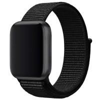 Ремінець Nylon для Apple Watch 42(ser.1-3)/44/45/46/49mm Чорний / Black