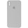 Чохол Silicone Case Square Full Camera Protective (AA) для Apple iPhone X / XS (5.8") Сірий / Light Grey