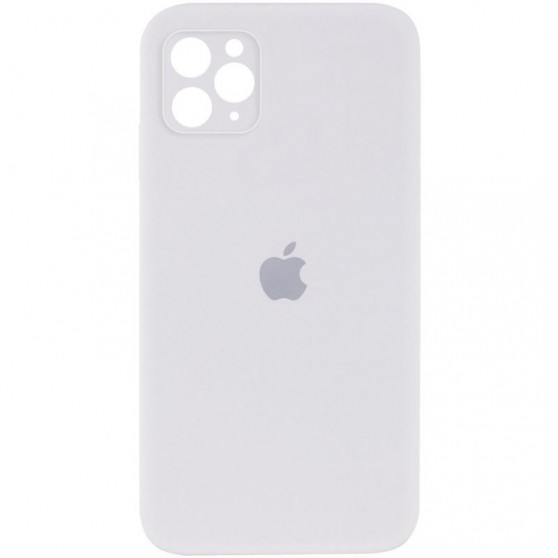 Чохол Silicone Case Square Full Camera Protective (AA) для Apple iPhone 11 Pro (5.8") Білий / White