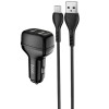АЗП Hoco Z36 Leader 2.4A (2USB-A) + кабель USB to MicroUSB Черный