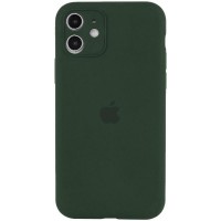 Чехол Silicone Case Full Camera Protective (AA) для Apple iPhone 12 (6.1") Зеленый / Cyprus Green