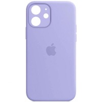 Чехол Silicone Case Full Camera Protective (AA) для Apple iPhone 12 (6.1") Сиреневый / Lilac