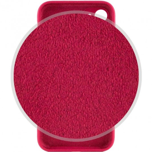 Чохол Silicone Case Full Camera Protective (AA) для Apple iPhone 12 (6.1") Червоний / Rose Red - зображення 2 