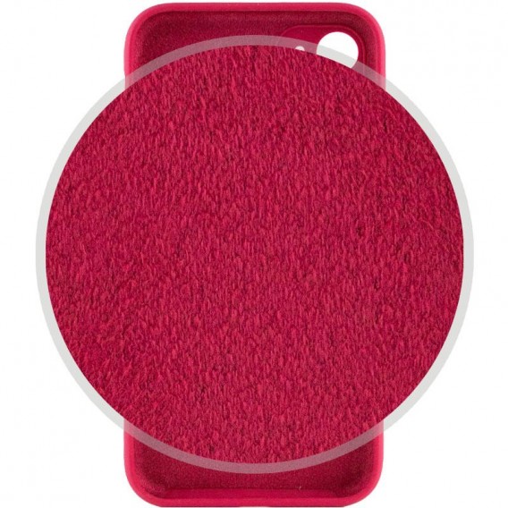 Чохол Silicone Case Full Camera Protective (AA) для Apple iPhone 12 (6.1") Червоний / Rose Red