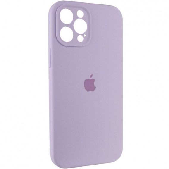 Чохол Silicone Case Full Camera Protective (AA) для Apple iPhone 12 Pro (6.1") Бузковий / Lilac