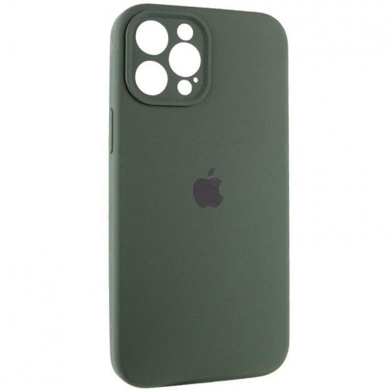 Чохол Silicone Case Full Camera Protective (AA) для Apple iPhone 12 Pro Max (6.7") Зелений / Cyprus Green