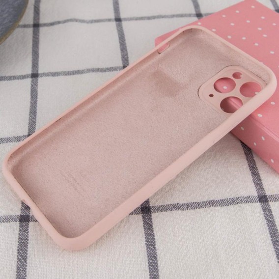 Чохол Silicone Case Full Camera Protective (AA) для Apple iPhone 12 Pro Max (6.7") Рожевий / Pink Sand