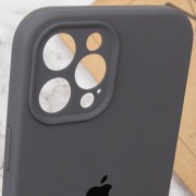 Чохол Silicone Case Full Camera Protective (AA) для Apple iPhone 12 Pro Max (6.7") Сірий / Dark Gray