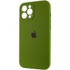 Чохол Silicone Case Full Camera Protective (AA) для Apple iPhone 12 Pro Max (6.7") Зелений / Dark Olive
