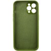 Чохол Silicone Case Full Camera Protective (AA) для Apple iPhone 12 Pro Max (6.7") Зелений / Dark Olive