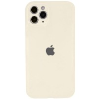 Чехол Silicone Case Full Camera Protective (AA) для Apple iPhone 12 Pro Max (6.7") Бежевый / Antique White