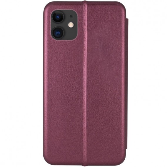 Шкіряний чохол-книжка Classy для Apple iPhone 11 (6.1") Бордовий