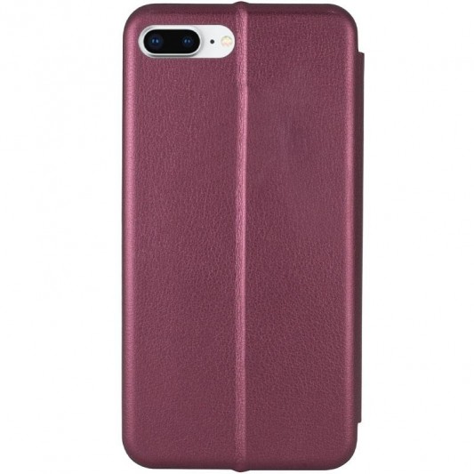 Шкіряний чохол-книжка Classy для Apple iPhone 7 plus / 8 plus (5.5") Бордовий - зображення 2 