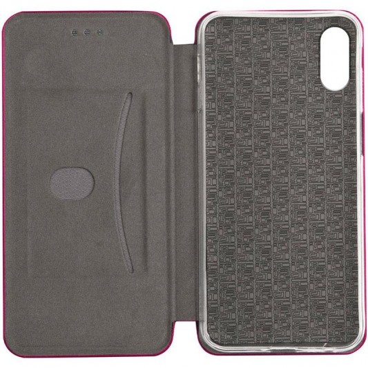 Шкіряний чохол-книжка Classy для Apple iPhone X / XS (5.8") Бордовий - зображення 2 
