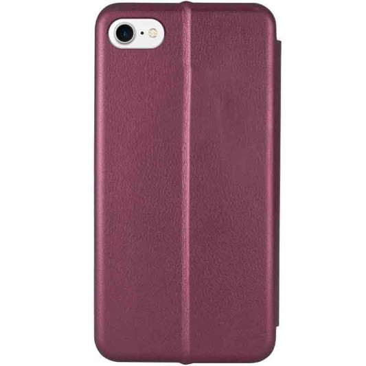 Шкіряний чохол-книжка Classy для Apple iPhone 7 / 8 / SE (2020) (4.7") Бордовий - зображення 2 