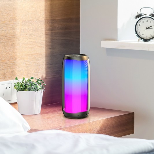 Bluetooth Колонка Hoco HC8 Pulsating colorful Чорний - зображення 2 