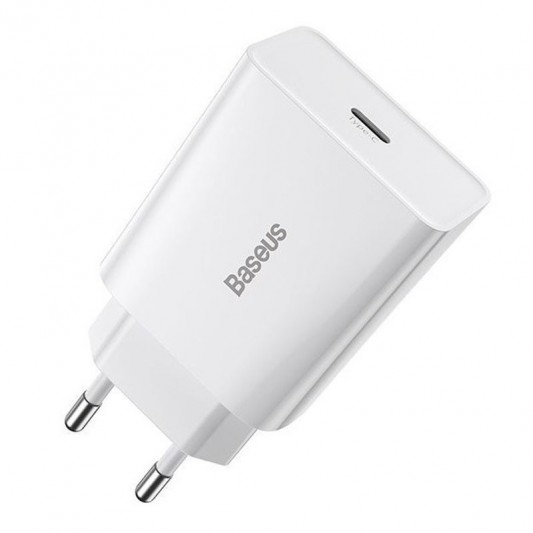МЗП Baseus Speed Mini Quick Charger 20W (1USB-C) (CCFS-S) Білий