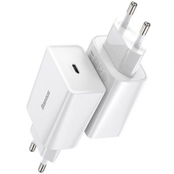 Блок живлення Baseus Speed Mini Quick Charger 20W (1USB-C) (CCFS-S) Білий