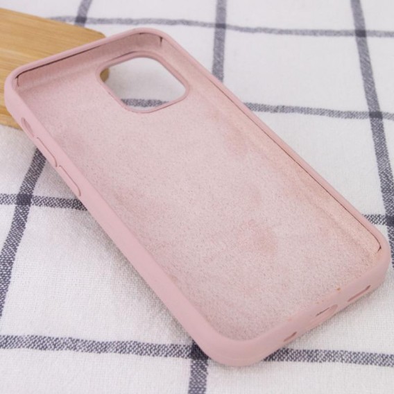 Чехол Silicone Case Full Protective (AA) Apple iPhone 13 (6.1") Розовый / Pink Sand