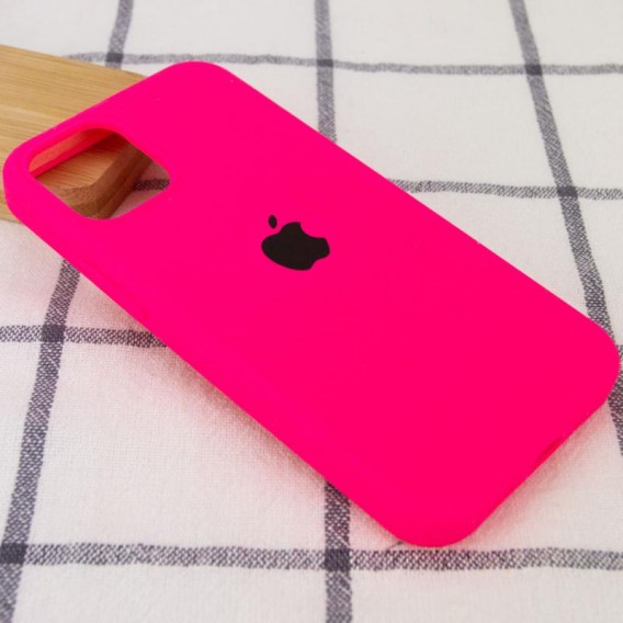 Чохол Silicone Case Full Protective (AA) для Apple iPhone 13 (6.1") Рожевий / Barbie pink