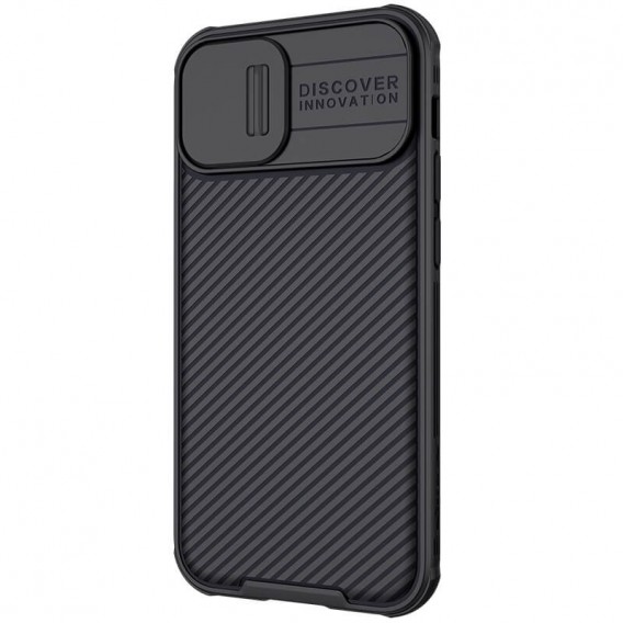 Карбоновая накладка Nillkin CamShield Pro для Apple iPhone 13/14 (6.1") Black