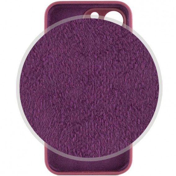 Чехол Silicone Case Full Camera Protective (AA) для Apple iPhone 13 Pro (6.1") Бордовый / Plum