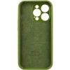 Чохол Silicone Case Full Camera Protective (AA) для Apple iPhone 13 Pro (6.1") Зелений / Dark Olive