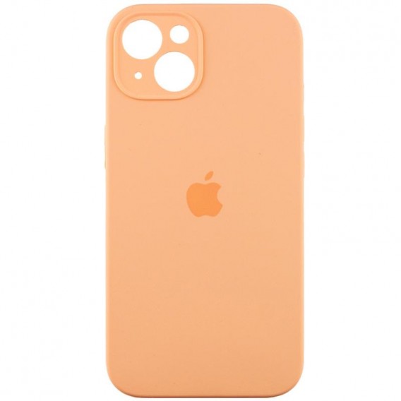 Чехол Silicone Case Full Camera Protective (AA) Apple iPhone 13 (6.1") Оранжевый / Cantaloupe