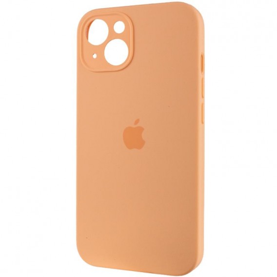 Чехол Silicone Case Full Camera Protective (AA) Apple iPhone 13 (6.1") Оранжевый / Cantaloupe