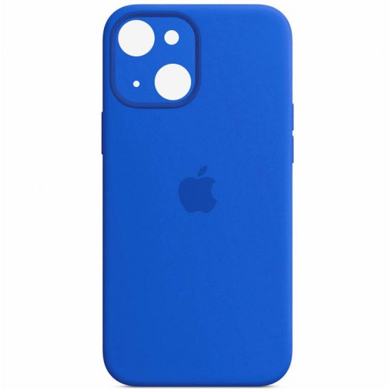 Чехол Silicone Case Full Camera Protective (AA) Apple iPhone 13 (6.1") Синий / Capri Blue