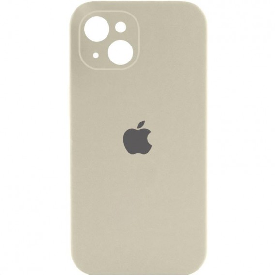 Чехол Silicone Case Full Camera Protective (AA) для Apple iPhone 13 (6.1") Бежевый / Antique White