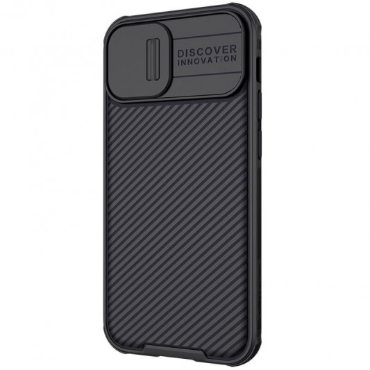 Карбонова накладка Nillkin CamShield Pro Magnetic для Apple iPhone 14/13 (6.1") Black - зображення 2 