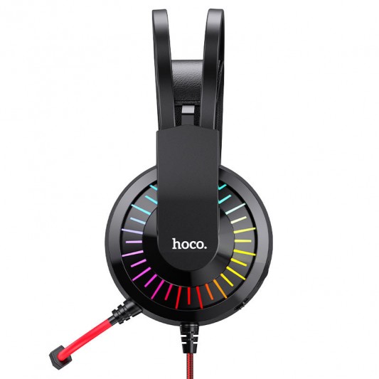 Накладні навушники Hoco W105 Joyful (USB+3.5mm/1.2m) Червоний - зображення 1 