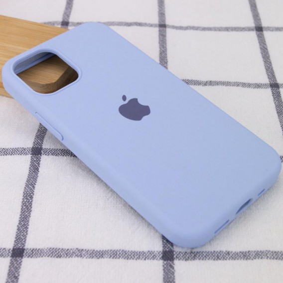 Чохол Silicone Case Full Protective (AA) для Apple iPhone 14 (6.1") Блакитний / Lilac Blue