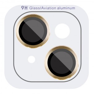 Захисне скло Metal Classic на камеру (у упак.) для Apple iPhone 14 (6.1") / 14 Plus (6.7") Золотий / Gold Захисне скло Metal Classic на камеру (у упак.) для Apple iPhone 14 (6.1") / 14 Plus (6.7") Золотий / Gold