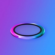 Захисне скло Metal Classic на камеру (у упак.) для Apple iPhone 14 (6.1") / 14 Plus (6.7") Бузковий / Rainbow