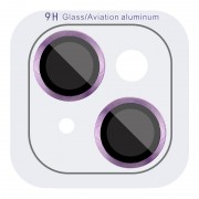 Захисне скло Metal Classic на камеру (у упак.) для Apple iPhone 14 (6.1") / 14 Plus (6.7") Фіолетовий / Purple
