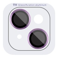 Защитное стекло Metal Classic на камеру (в упаковке) для Apple iPhone 14 (6.1") / 14 Plus (6.7") Фиолетовый / Purple