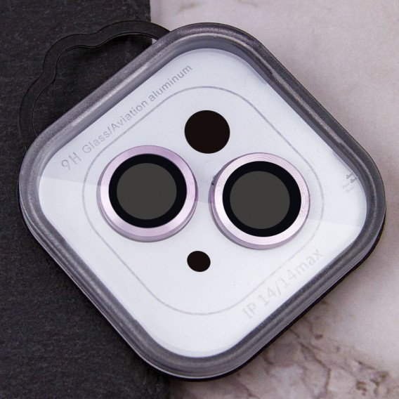 Захисне скло Metal Classic на камеру (у упак.) для Apple iPhone 14 (6.1") / 14 Plus (6.7") Фіолетовий / Purple