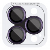 Защитное стекло Metal Classic на камеру (в упак.) для Apple iPhone 14 Pro (6.1 дюйма) / 14 Pro Max (6.7 дюйма) Темно-Фиолетовый / Deep Purple