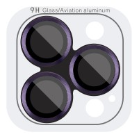 Захисне скло Metal Classic на камеру (у упак.) для Apple iPhone 14 Pro (6.1") / 14 Pro Max (6.7") Темно-Фіолетовий / Deep Purple