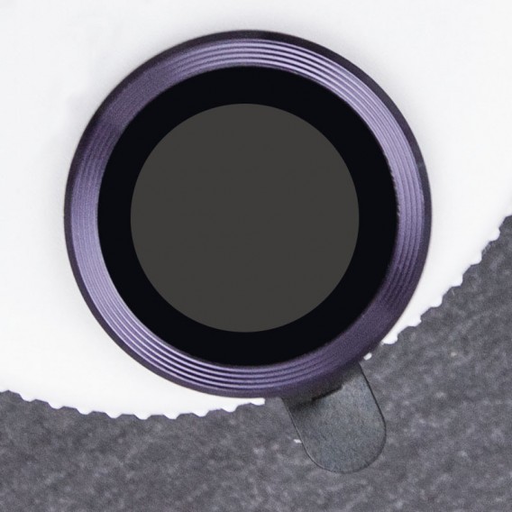 Захисне скло Metal Classic на камеру (у упак.) для Apple iPhone 14 Pro (6.1") / 14 Pro Max (6.7") Темно-Фіолетовий / Deep Purple